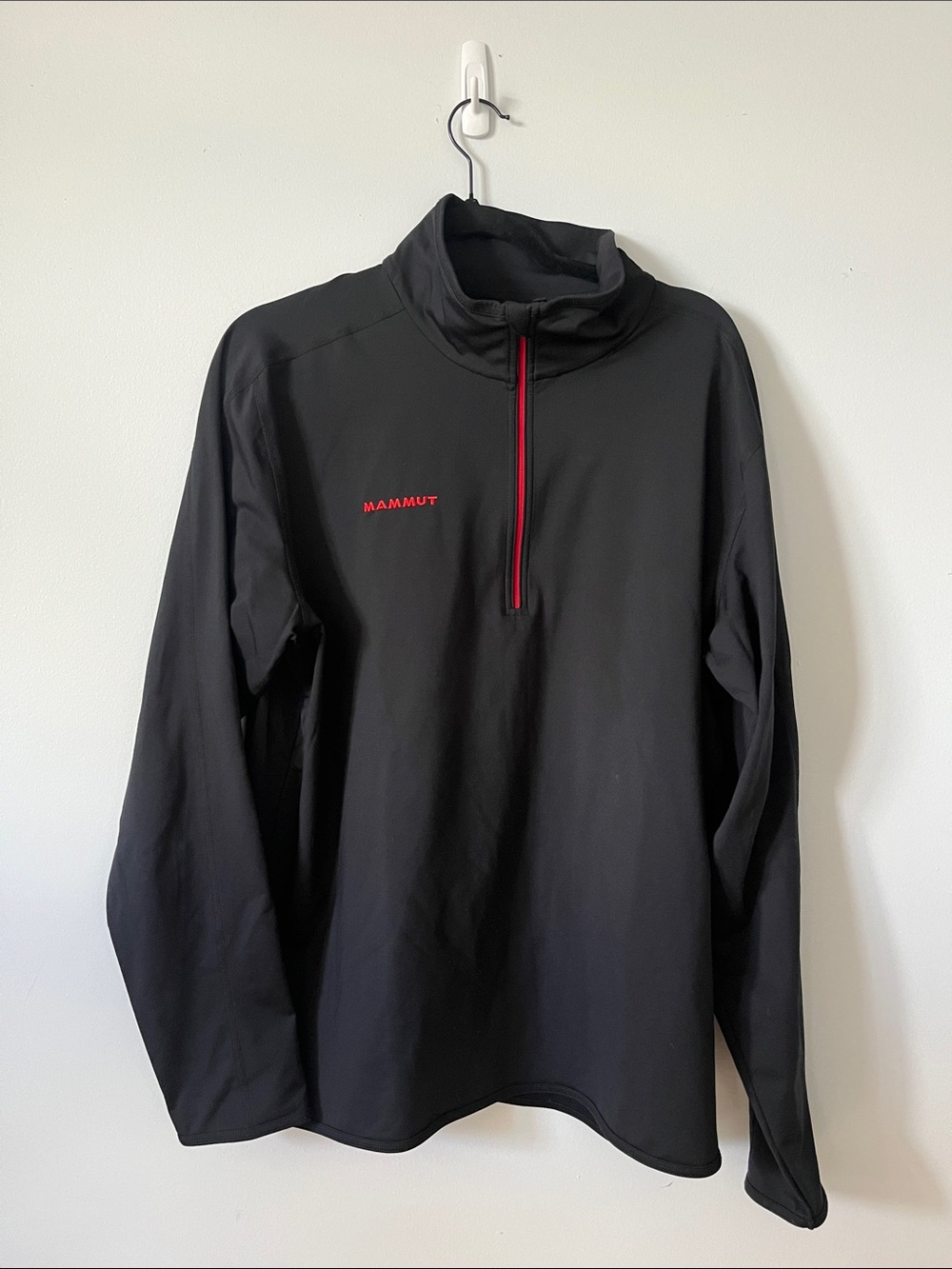 Mammut Men's Black Half-Zip Pullover Jacket XL